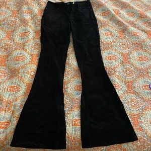 Black bell bottom pants